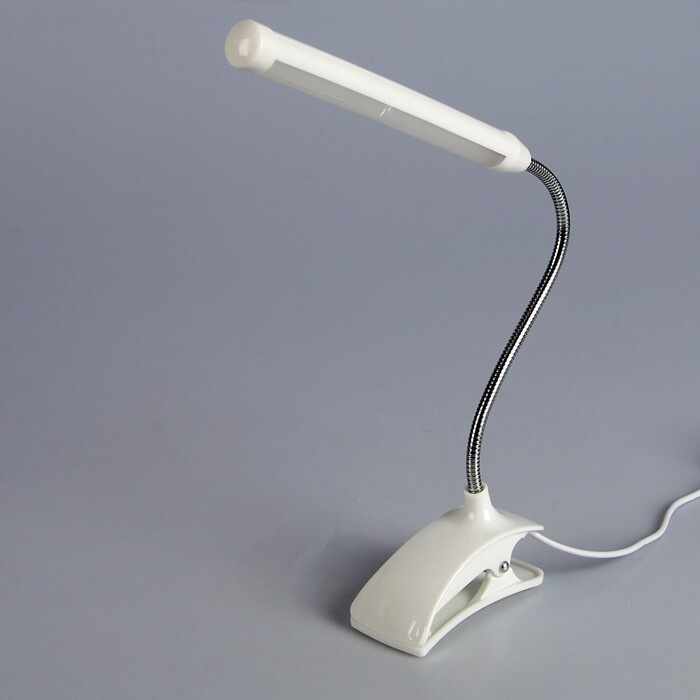 RISALUX Лампа на прищепке "Стиль" 13LED 1,5W провод USB 4x9x31,5 см #1