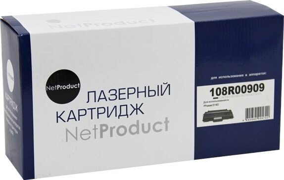 Картридж NetProduct (N-108R00909) для Xerox Phaser 3140/ 3155/ 3160, 2,5K #1