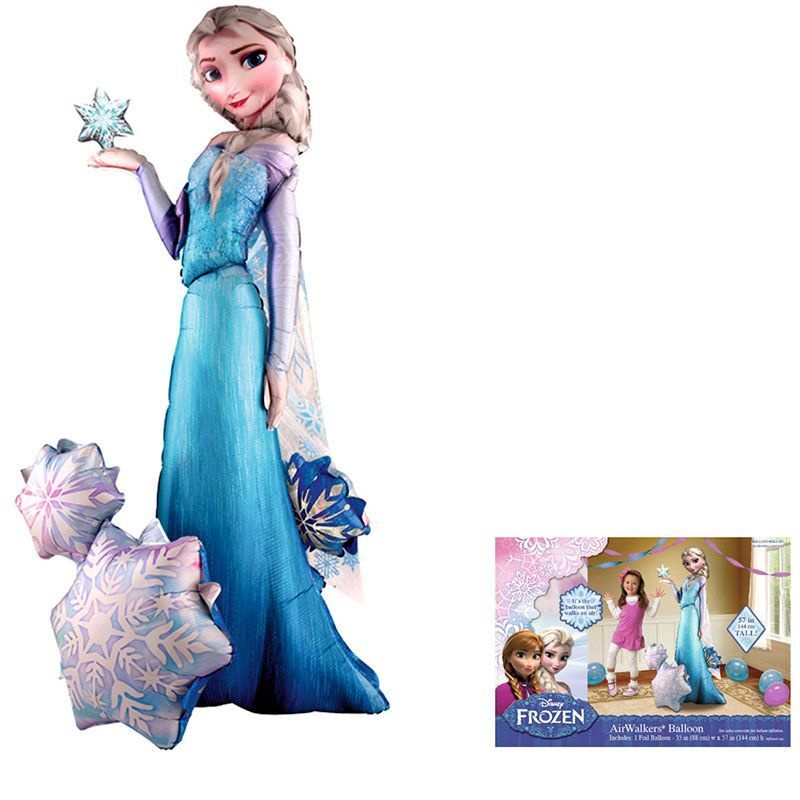 Шар Ходячая фигура Эльза Холодное сердце в упаковке / Frozen- Elsa 1,44 м /1 шт  #1