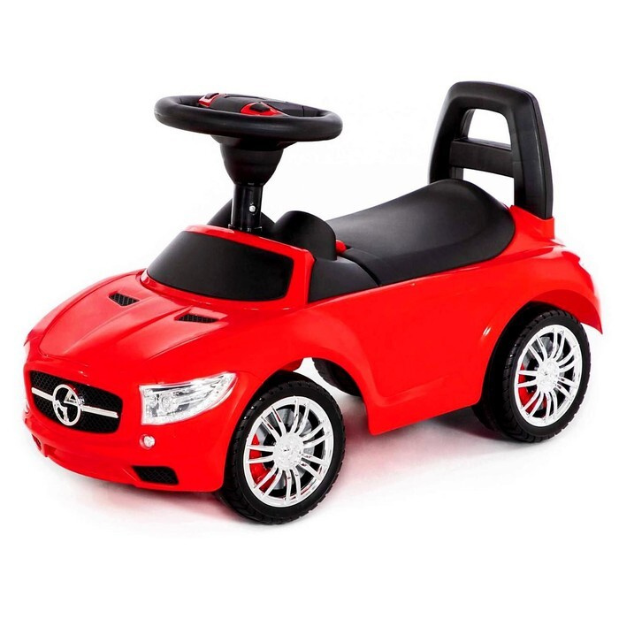 Каталка-автомобиль SuperCar 1 со звуковым сигналом, цвет красный  #1