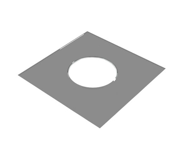 Элемент ППУ (лист с отверстием) 500х500, диаметр 200, нержавеющая сталь 0,5 мм, УМК  #1