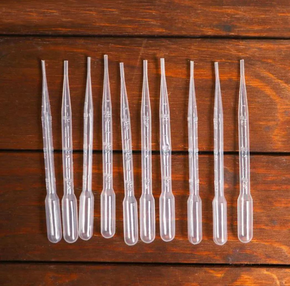 Эбру: Пипетка 1 мл для творчества, набор 10 шт./ Пипетки для ...