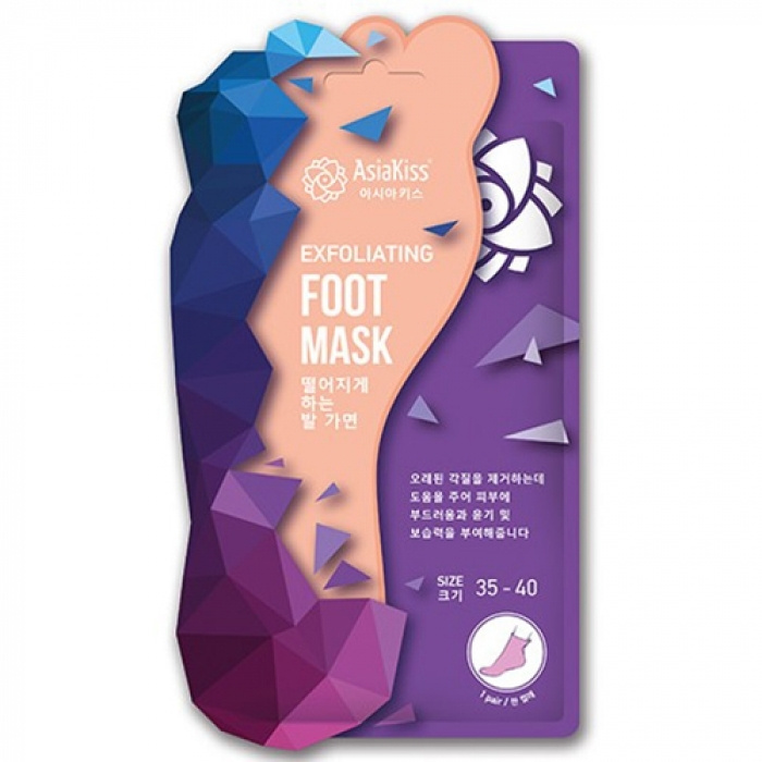 Asiakiss Peeling Foot Mask Отшелушивающая маска-носки для ног #1