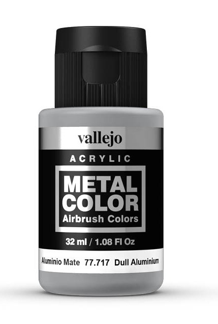 Краска Vallejo "Metal Color" 77.717 Dull Aluminium / Алюминий тусклый 32мл #1