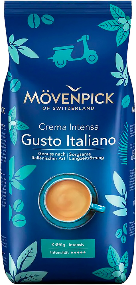 MOVENPICK (J.J. Darboven) Кофе GUSTO ITALIANO Crema Intensa, в зернах, 1000 гр. #1