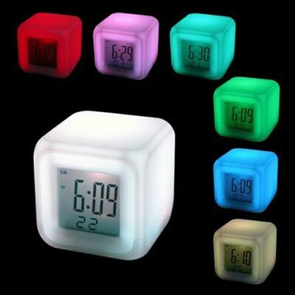 Часы-ночник Color Changing Clock #1