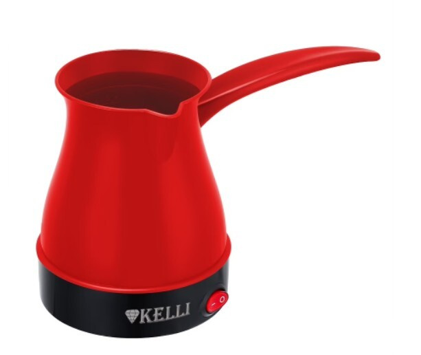 Турка для кофе Kelli KL-1444 электрическая, 400 мл красная #1