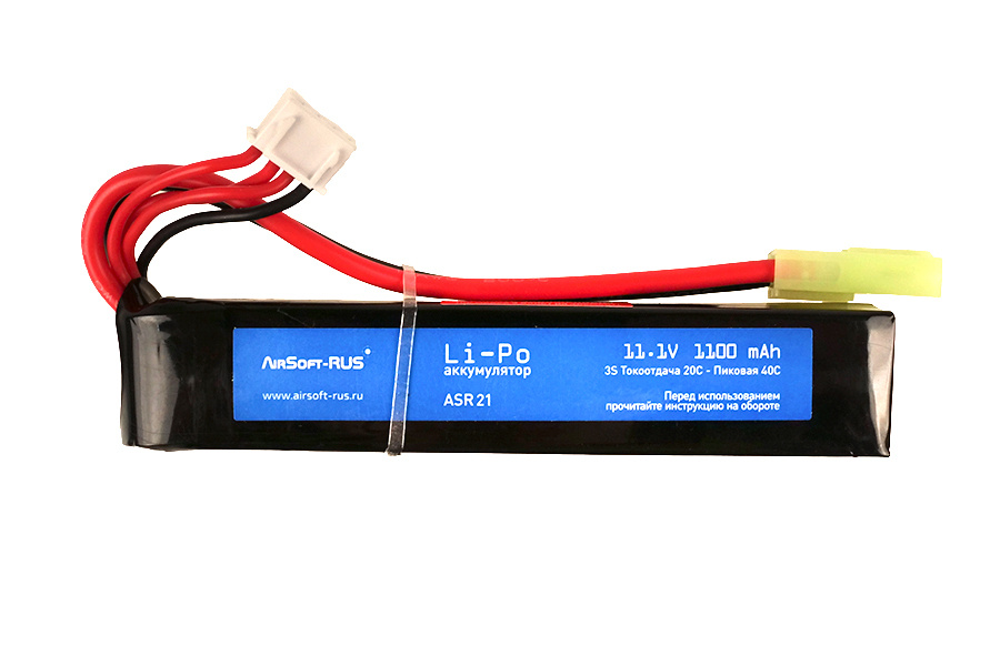 Аккумулятор Li-Po 11,1V 1100 mAh (ASR21) #1