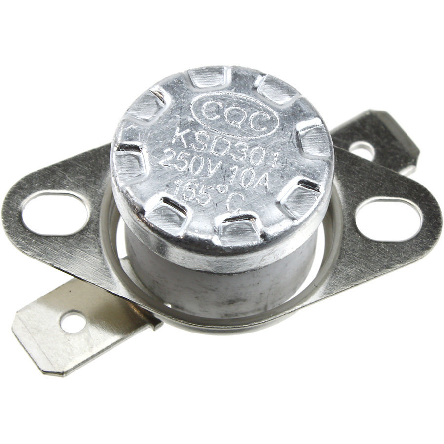 Термостат металлический 165С KSD301 10A, керамика #1