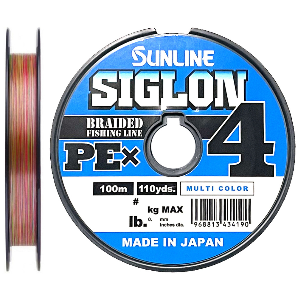 Шнур Sunline SIGLON PE4 100M (Multicolor) #1.2/20LB #1