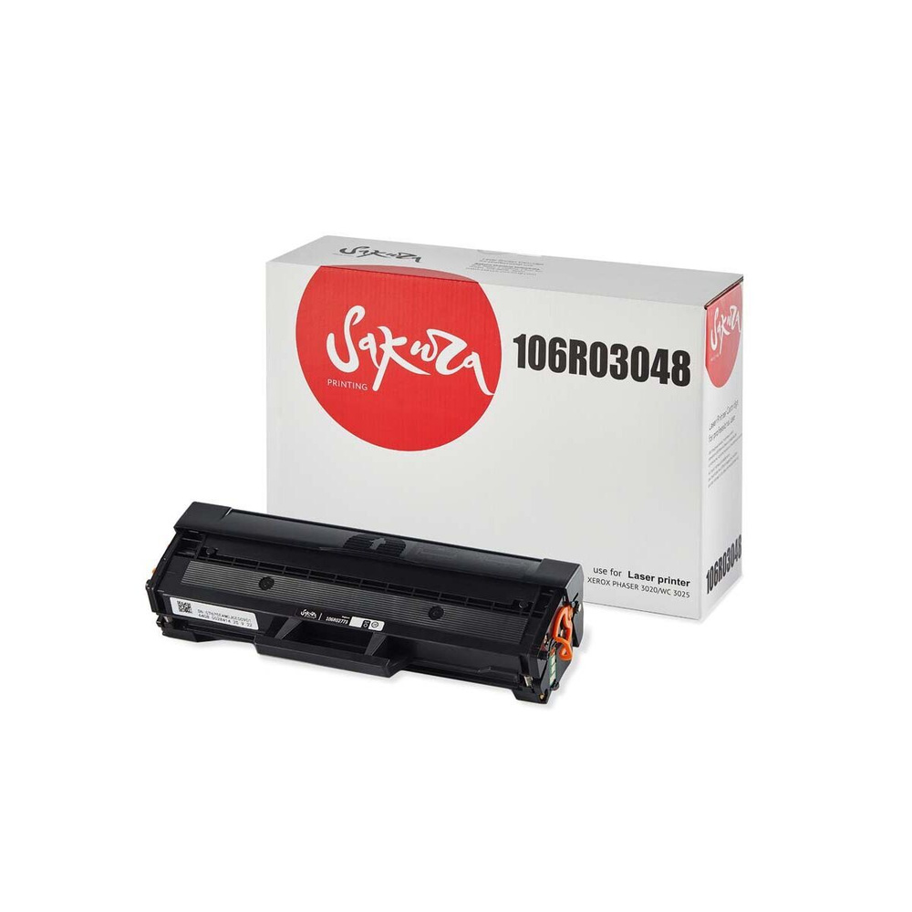 Картриджи 106R03048 для Xerox Phaser 3020, WorkCentre 3025, 3025bi 3000 стр. (2х1500) Sakura  #1