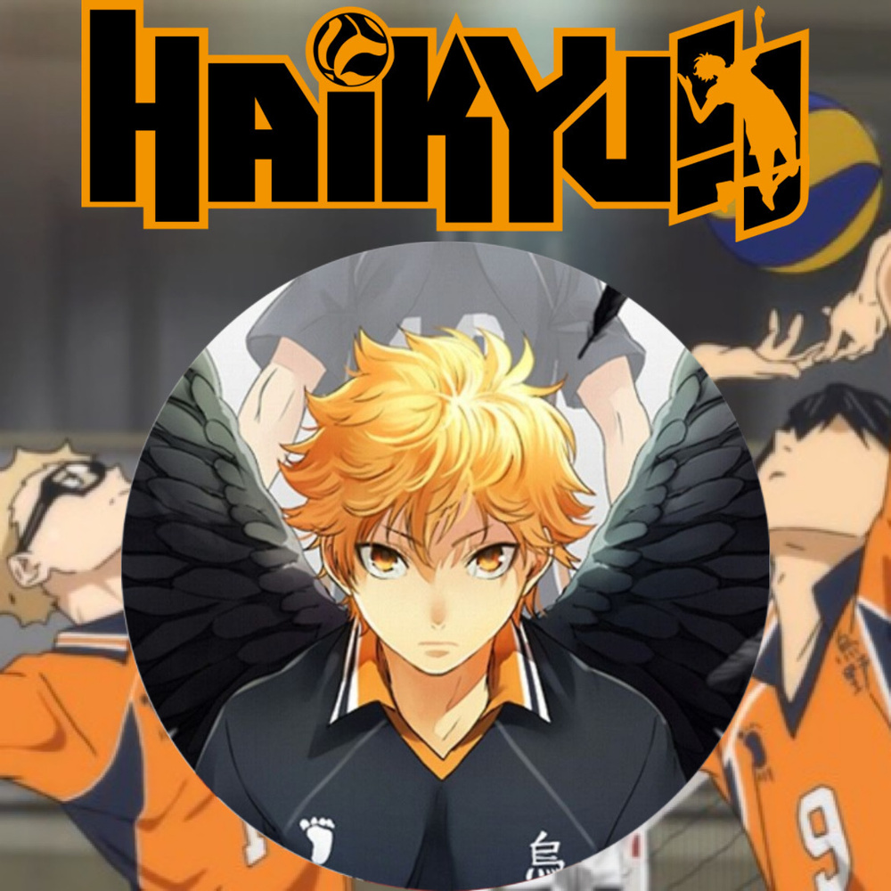 Значок 56 мм по аниме: Волейбол !! / Haikyuu !! #1