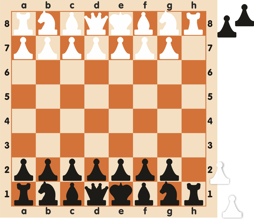 Демонстрационные магнитные настенные шахматы 60х60см с клеткой 6,5х6,5см с комплектом шахматных фигур #1