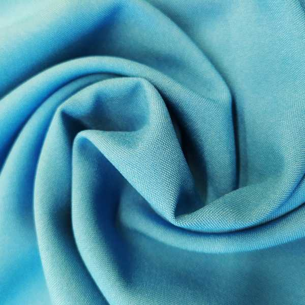 Ткань Габардин стрейч Белый Лебедь 150см голубой (№40) #18-4247 100%пэ 183г/м2 (НА ОТРЕЗ)  #1