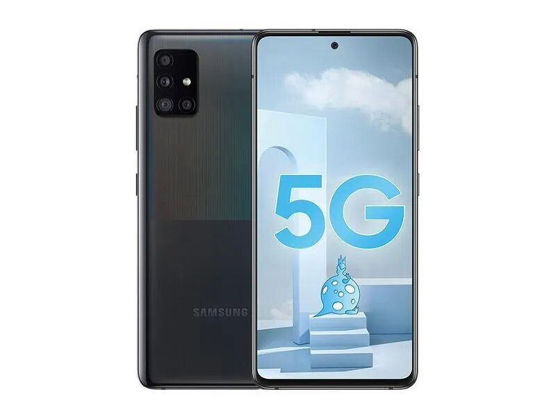 Samsung Смартфон Galaxy A51(A516N) 5G одна SIM-карта 100% поддержка русского языка 6/128 ГБ, черный  #1