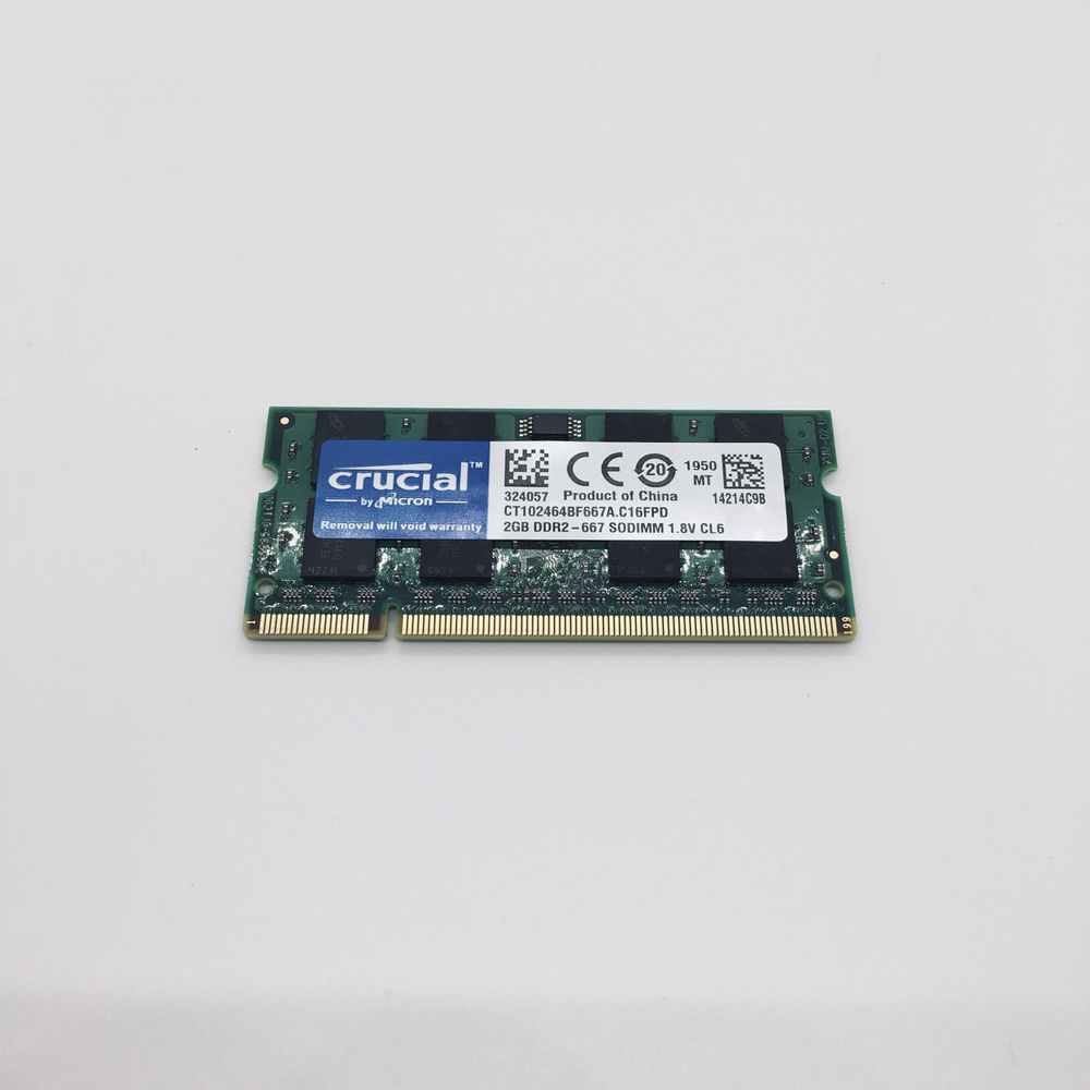 Crucial Оперативная память DDR2 SO-DIMM 667Mhz PC 5300 2GB 1x2 ГБ (CS6672G) #1