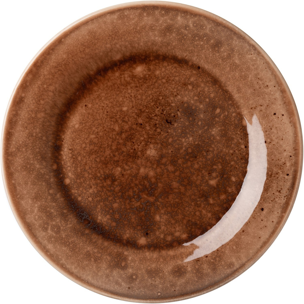 Борисовская керамика Набор тарелок Борисовская Marrone, 1 шт, Фарфор, диаметр 26 см  #1