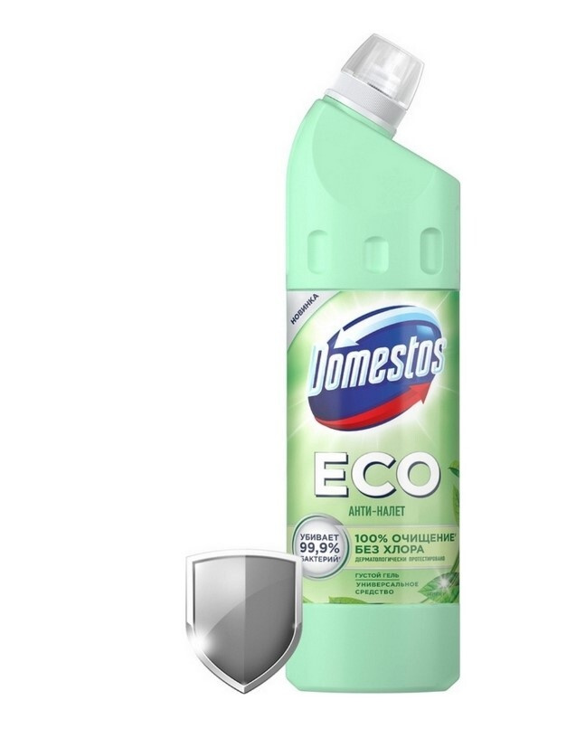 Domestos ECO Чистящее эко средство для унитаза и сантехники, Свежесть Леса Антиналет, 750 мл  #1