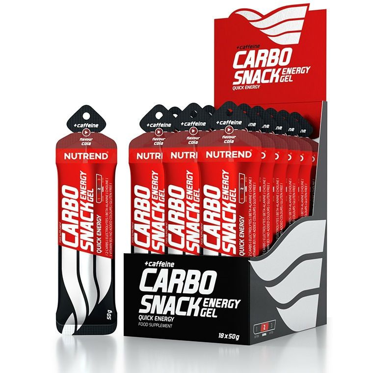 Гель питьевой NUTREND Carbosnack 60mg caffeine саше 18 шт x 50 г, Кола #1