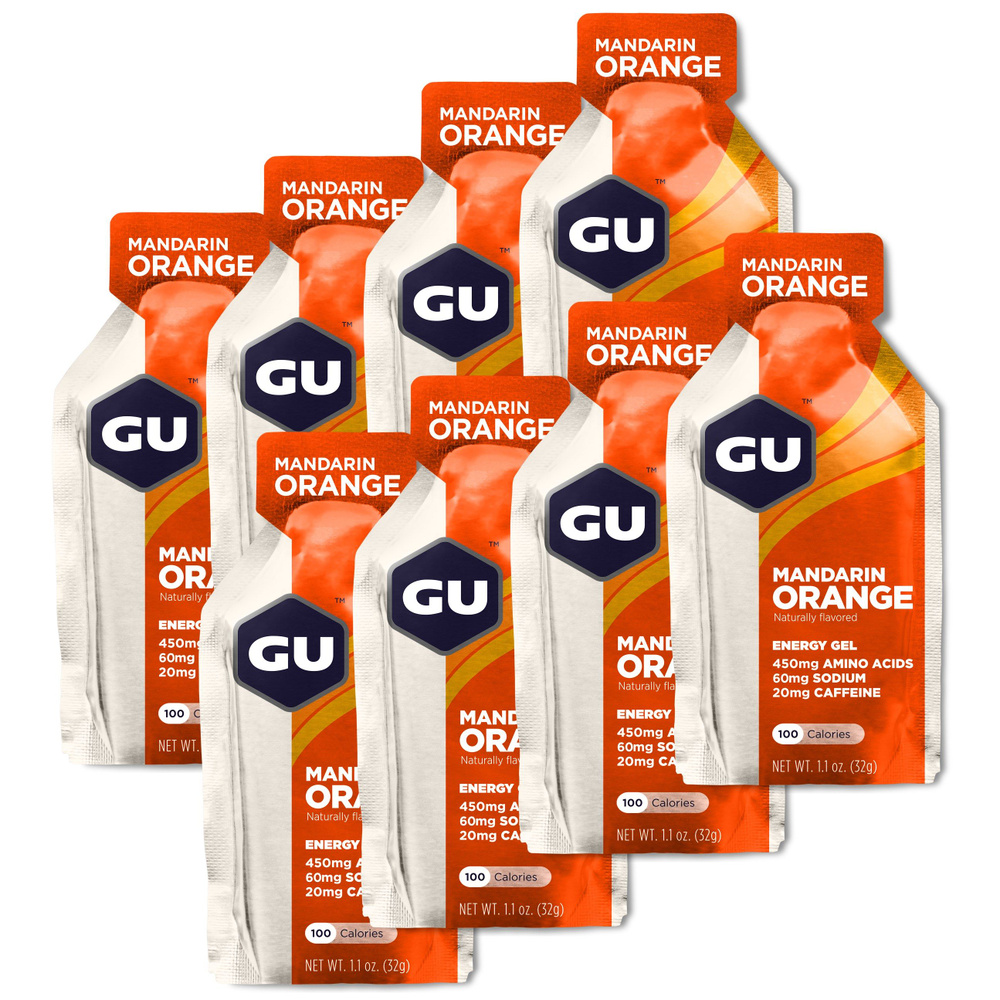 Энергетический гель GU ENERGY GU ORIGINAL ENERGY GEL 20mg caffeine 8 стика x 32 г, Апельсин-Мандарин #1