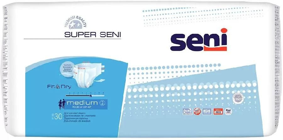 Seni Super, подгузники для взрослых (M), 30 шт. #1