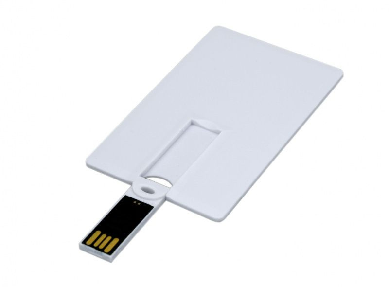 centersuvenir USB-флеш-накопитель Флешка кредитная карта USB 2.0 (Card4) 16 ГБ, белый  #1