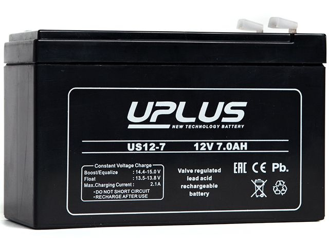Аккумулятор UPLUS AGM Leoch US12-7 7Ah для ИБП #1