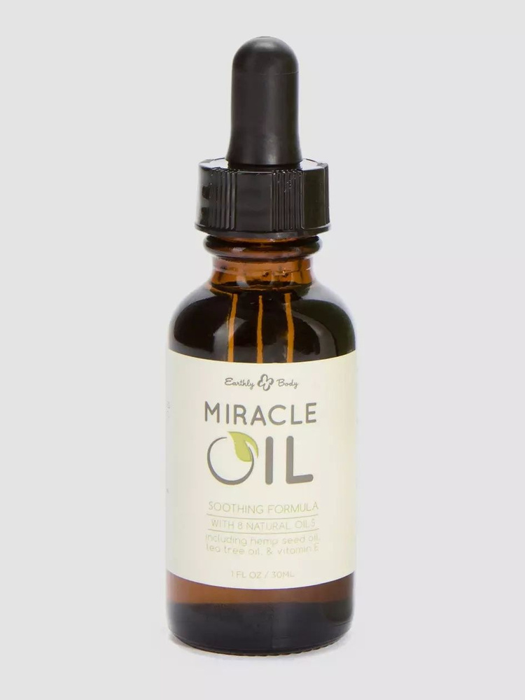 Успокаивающее масло после бритья Earthly Body Miracle Oil, флакон капельница, 30 мл.  #1