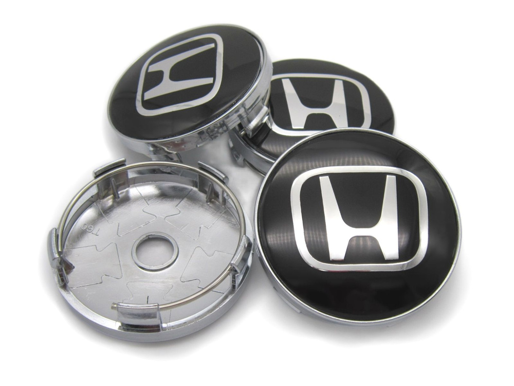 Колпачки заглушки на литые диски Хонда 60/56 мм, комплект 4 шт.  #1