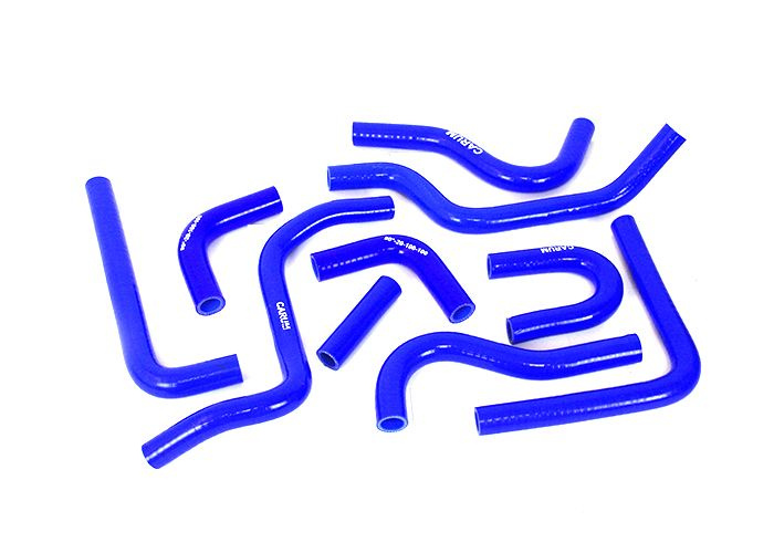 Патрубки отопителя для а/м Газель 3302 дв.405 Евро-3 (к-т 10шт) силикон (синий)  #1