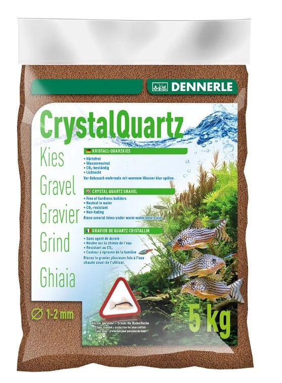 Грунт Dennerle Crystal Quartz Gravel, светло-коричневый, 5кг #1