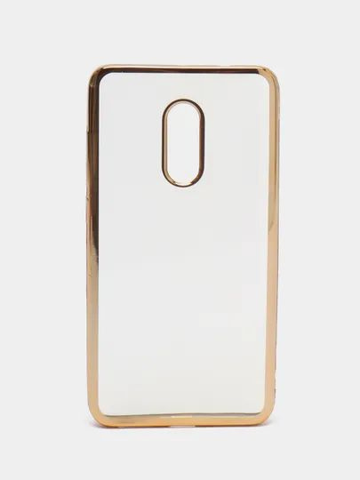 Силиконовый чехол с золотой окантовкой на Xiaomi Redmi Note 4 #1