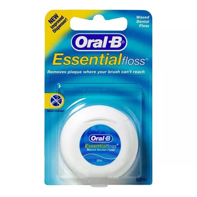 Зубная нить Oral-B Essential вощеная, 50 м #1