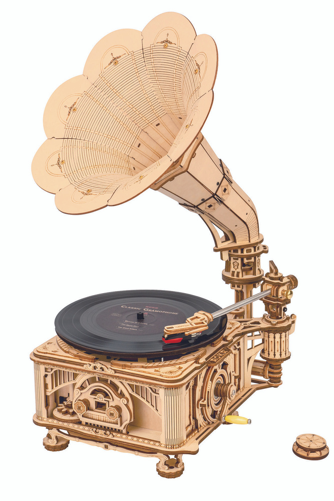 Механический музыкальный конструктор Robotime Классический граммофон Classic Gramophone  #1