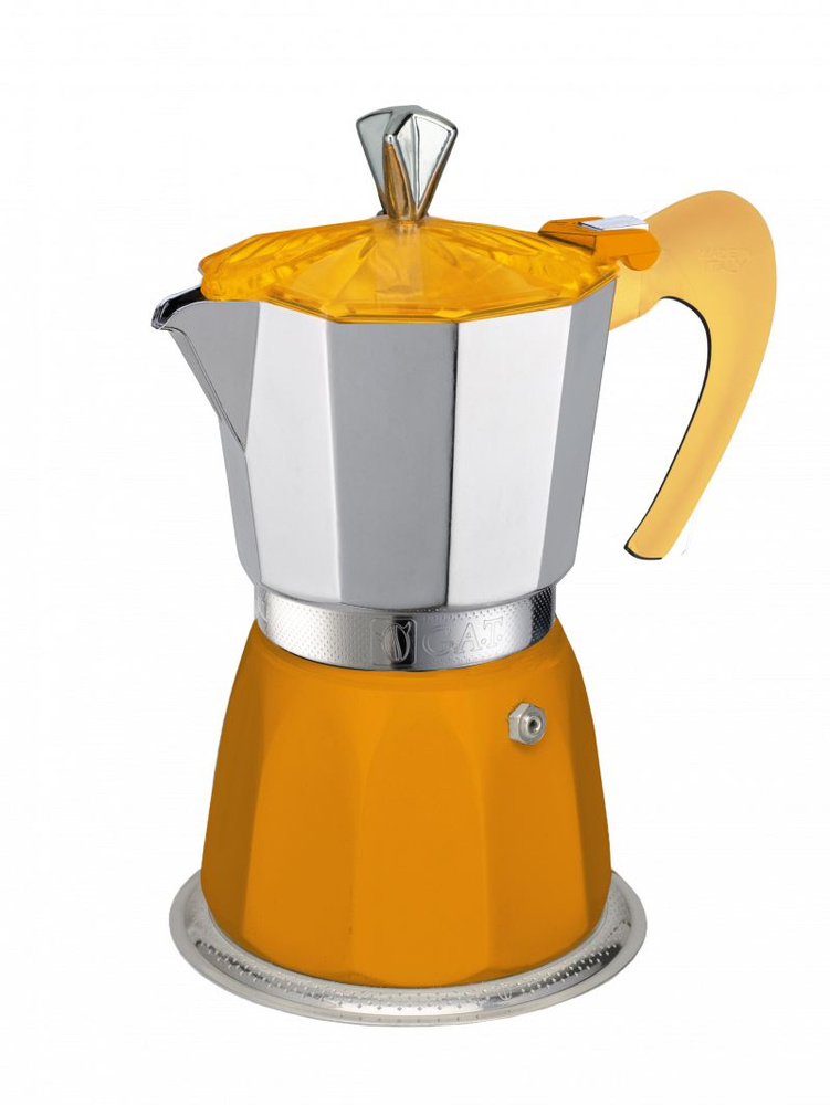 Кофеварка гейзерная G.A.T. GEMMA 104203 yellow 150мл, на 3 чашки #1