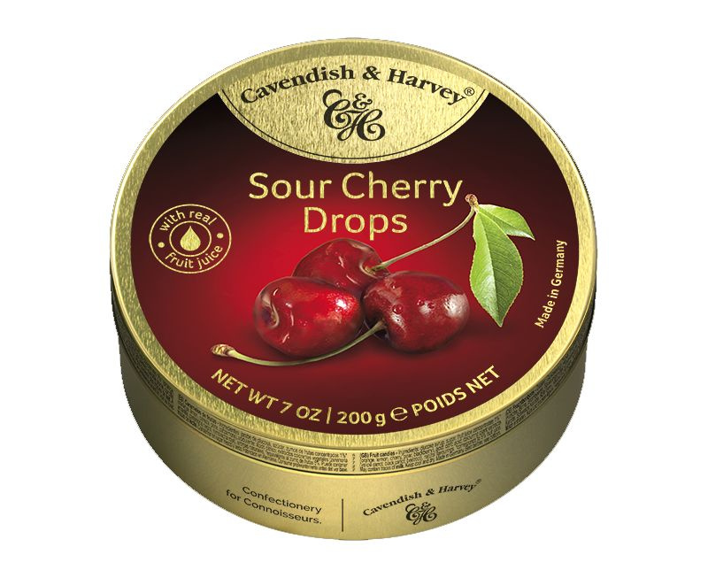 Леденцы Cavendish & Harvey Вишнёвые Sour Cherry Drops 200 г #1