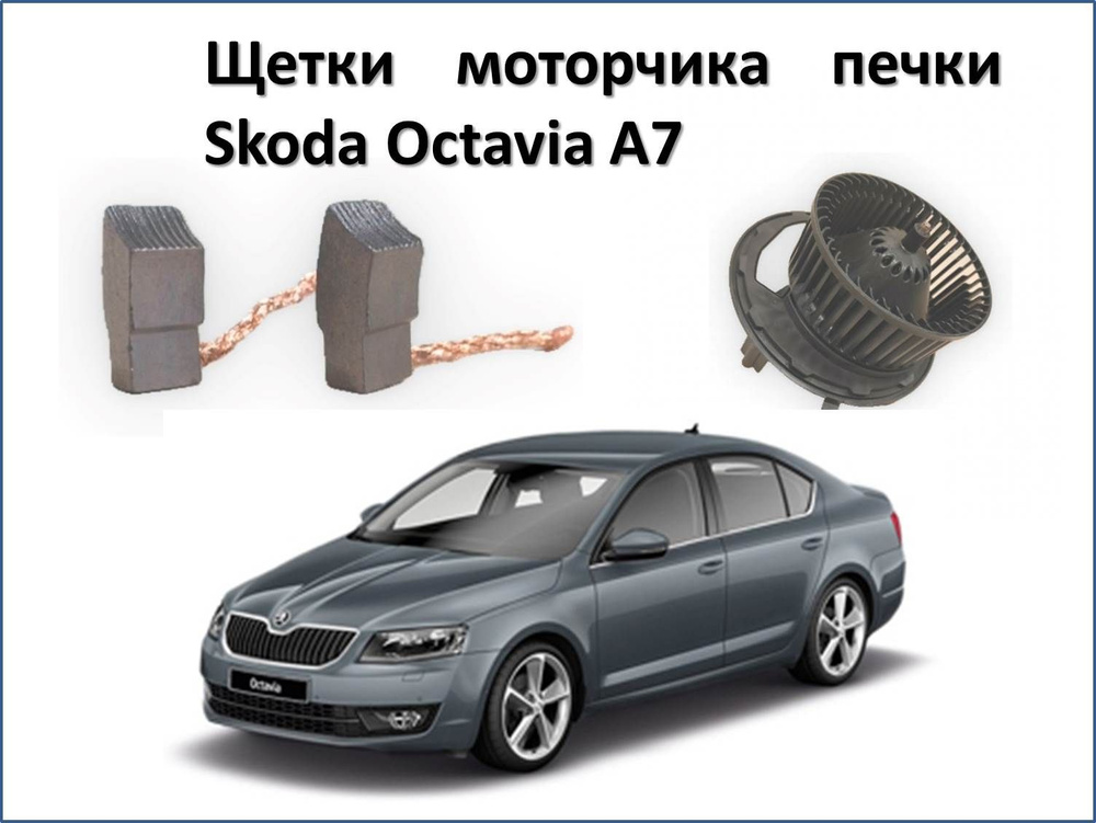 Щетки вентилятора печки Шкода Октавия А7 Skoda Octavia #1