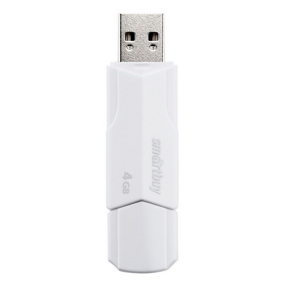 Флешка usb 4 ГБ Smartbuy CLUE, белый #1