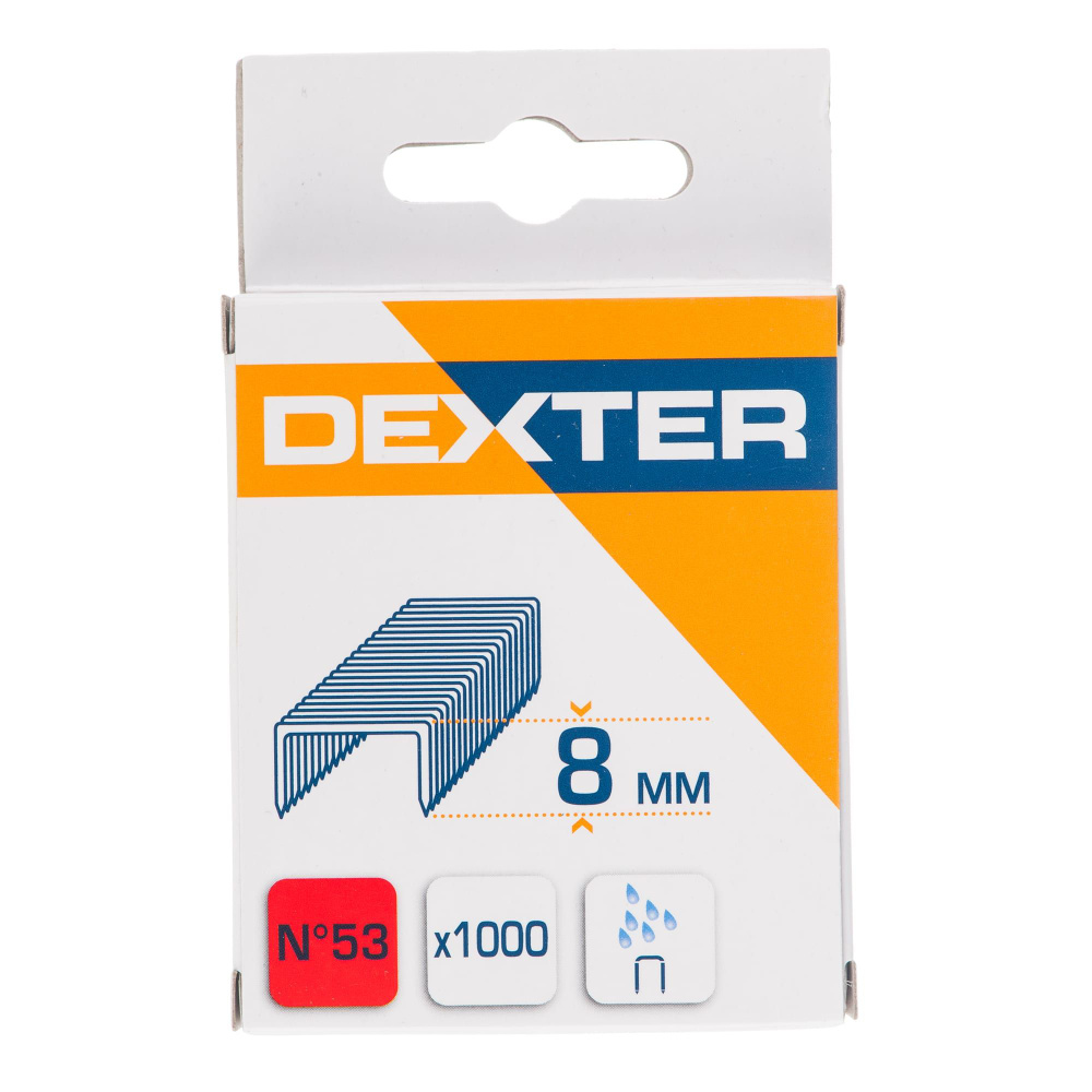Скоба для степлера Dexter 53 тип 8 мм 1000 шт. #1
