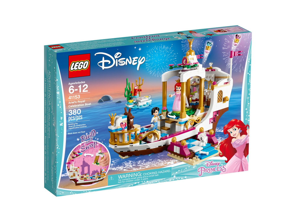 лего Disney серия, LEGO 41153 Ariels Royal Celebration Boat, lego конструктор для мальчика, лего для #1