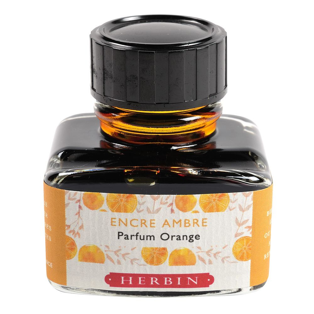 Ароматические чернила в банке Herbin, 30 мл, Оранжевый, Апельсин  #1