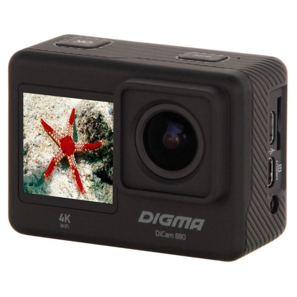 Видеокамера экшн Digma DiCam 880 Black #1