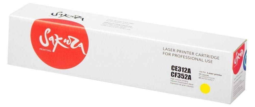 Sakura SACE312A/CF352A картридж лазерный (HP 130A - CF352A) желтый 1000 стр #1