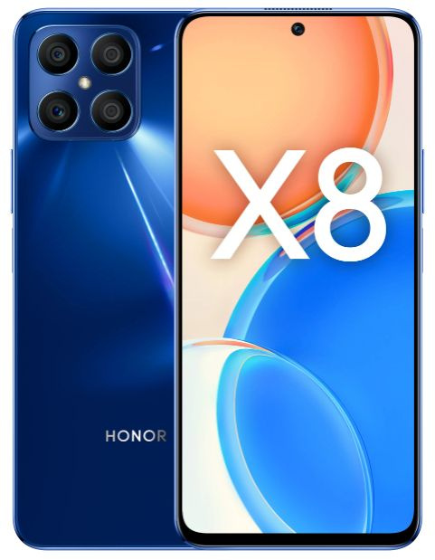 Honor Смартфон Honor X8 128Gb Ram 6Gb, Blue 6/128 ГБ, синий #1