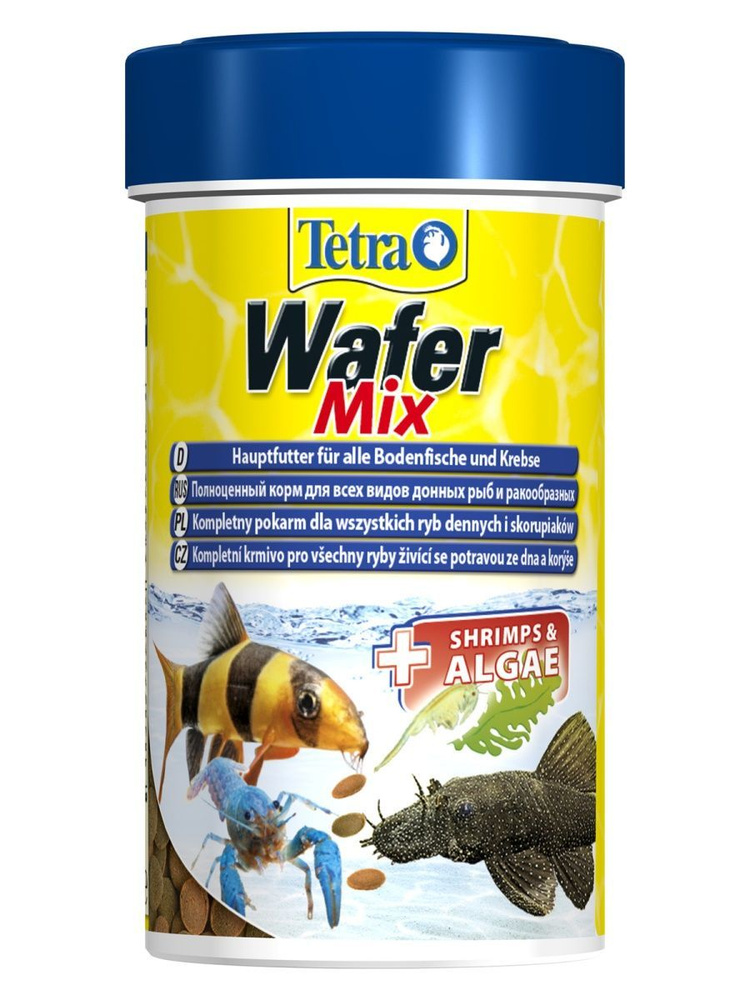 Корм Tetra WaferMix чипсы для всех донных рыб, 100 мл #1