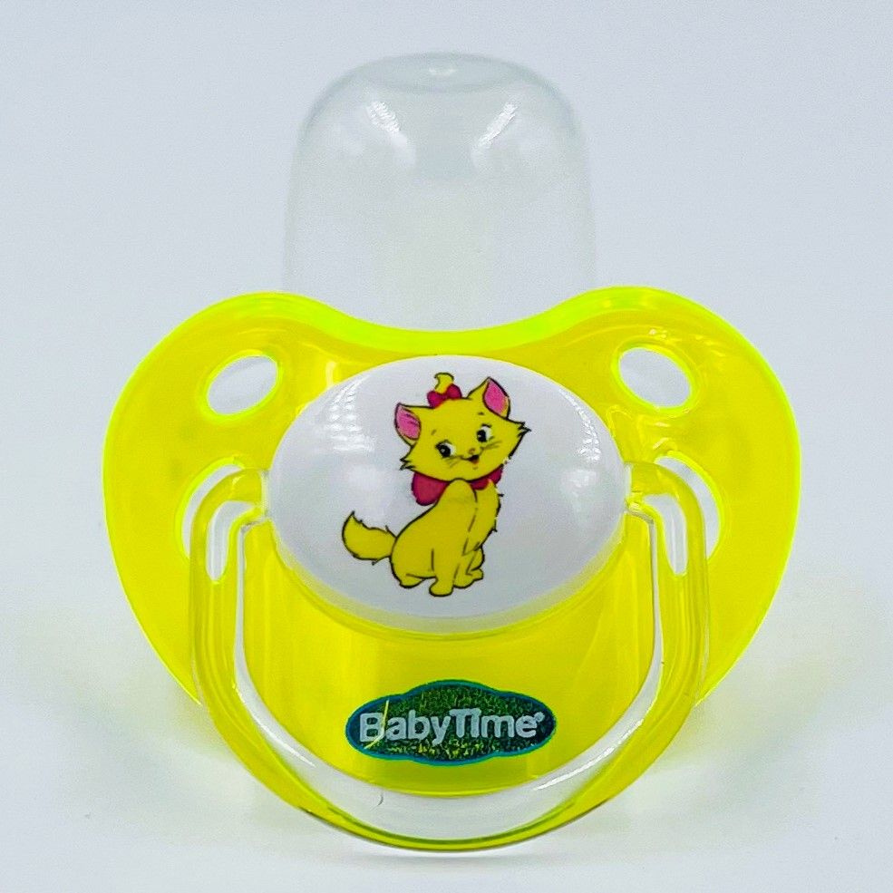 Детская силиконовая ортодонтическая соска-пустышка BabyTime с защитным колпачком.  #1