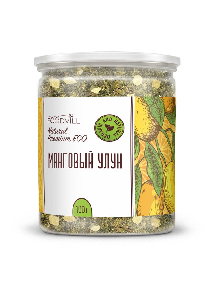 Настоящий листовой фруктовый чай манговый улун (Mango oolong) фруктов 100 г, зеленый, китайский ,молочный #1