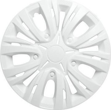 Колпак колеса декоративный R-14 Лион белый, карбон 2шт. AIRLINE AWCC1403  #1