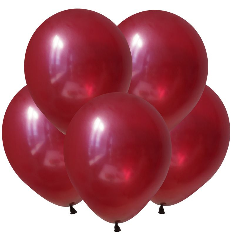 Набор воздушных шаров/Бургундия, Пастель / Burgundy /12,5 см/100 шт.  #1