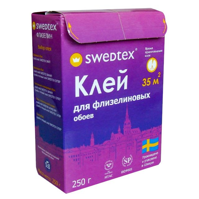 клей обойный SWEDTEX Флизелин 250г, арт.PF025 #1